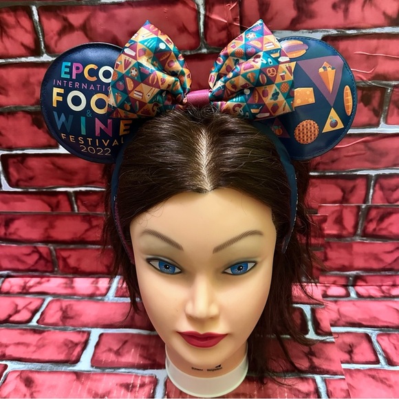Disney Colorful Epcot Food & Wine Festival 2022 Mickey Ears main image 5